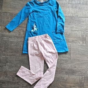 Hanna Andersson girls Dress with leggings. Great Condition.